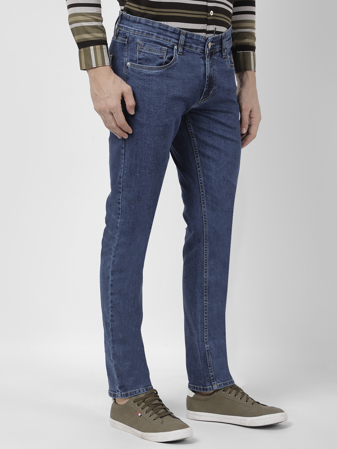Numero Uno Men Faded Blue Jeans